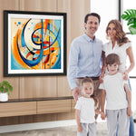 Abstraktes geometrisches Muster Diamond Painting