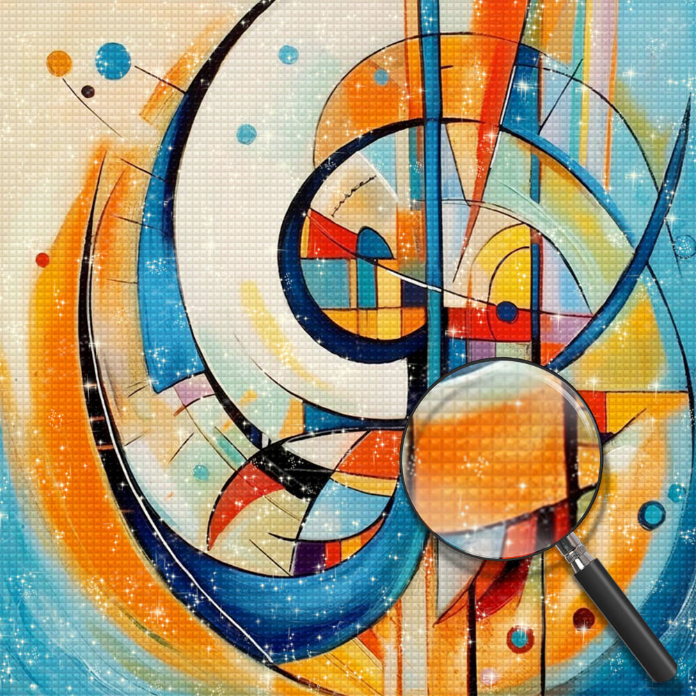 Abstraktes geometrisches Muster Diamond Painting