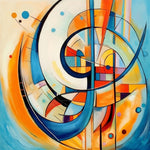 Abstraktes geometrisches Muster Diamond Painting