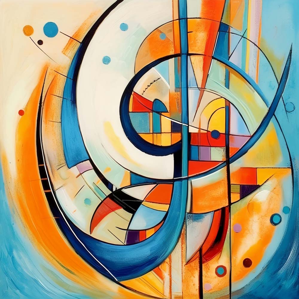 Abstraktes geometrisches Muster Diamond Painting