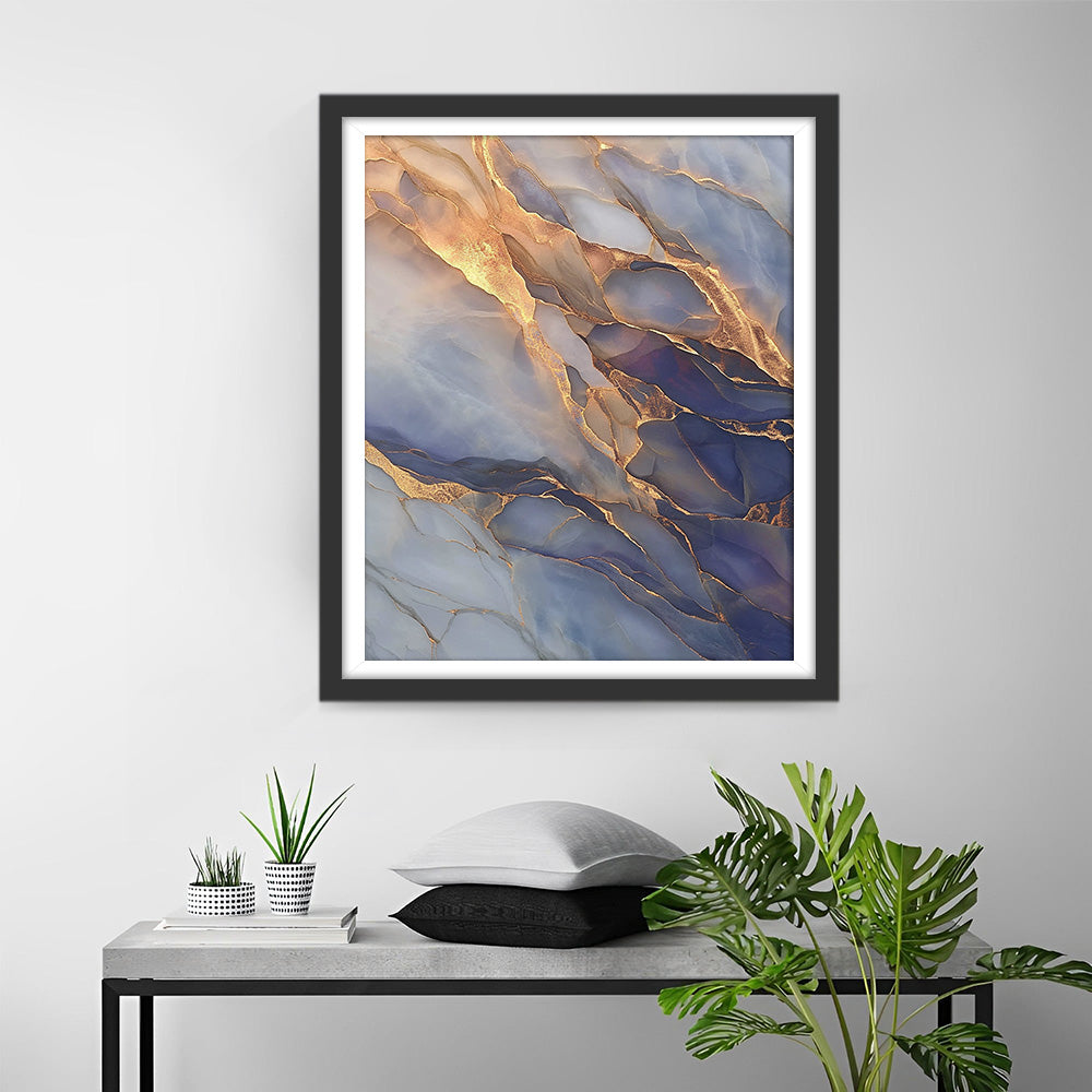 Abstraktes Gold-Muster Diamond Painting