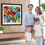 Abstraktes Herz Diamond Painting