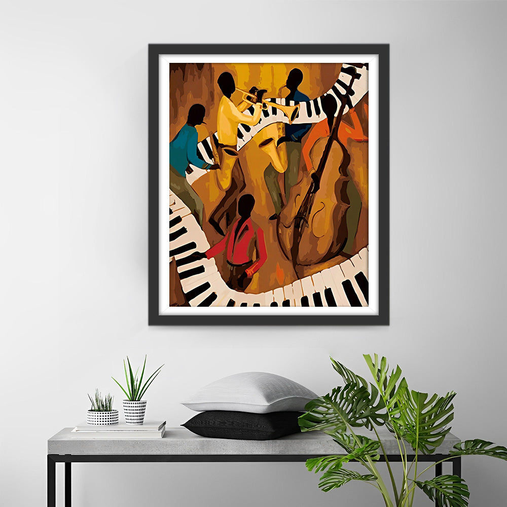 Abstraktes Konzert Diamond Painting