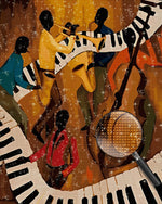 Abstraktes Konzert Diamond Painting