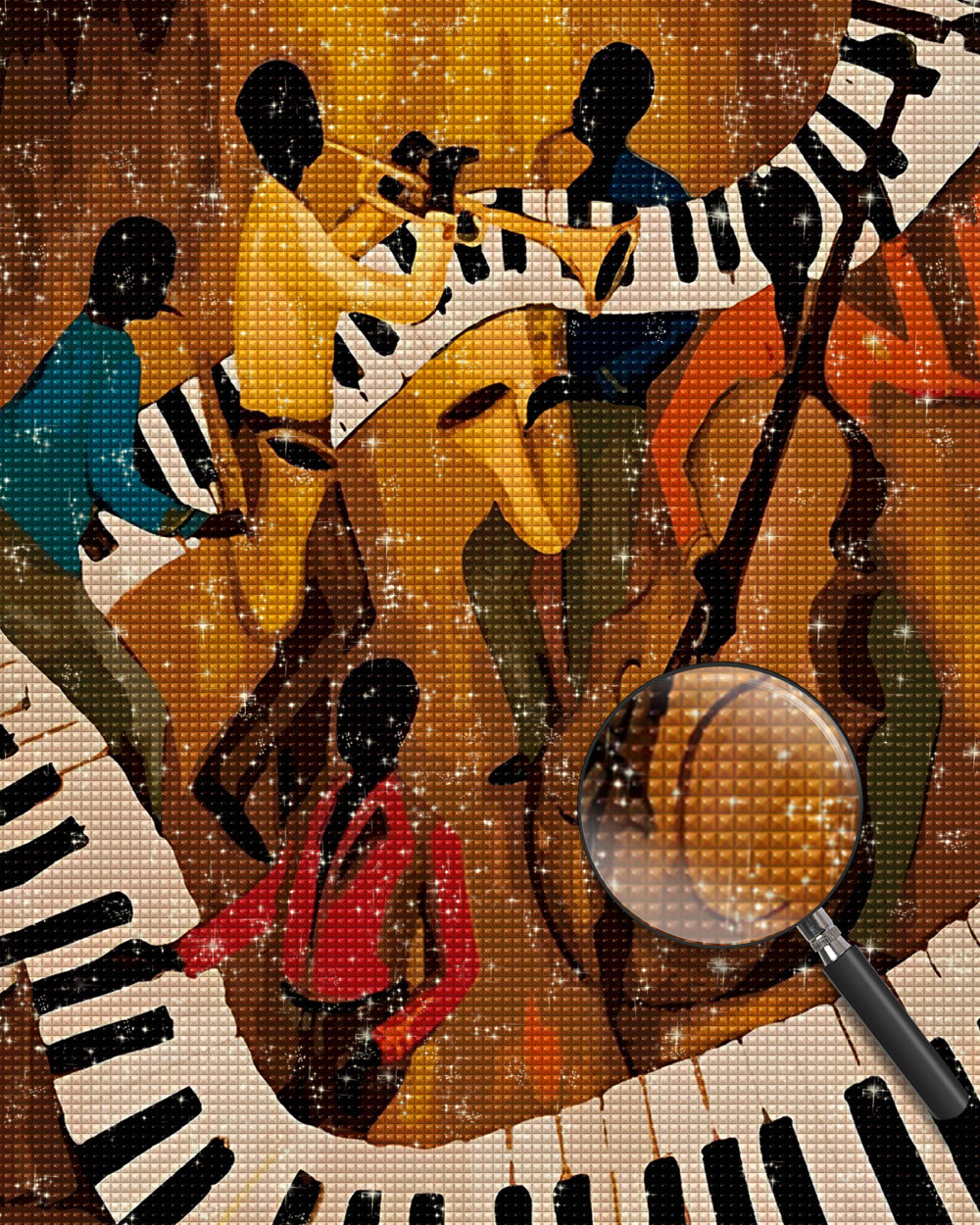 Abstraktes Konzert Diamond Painting