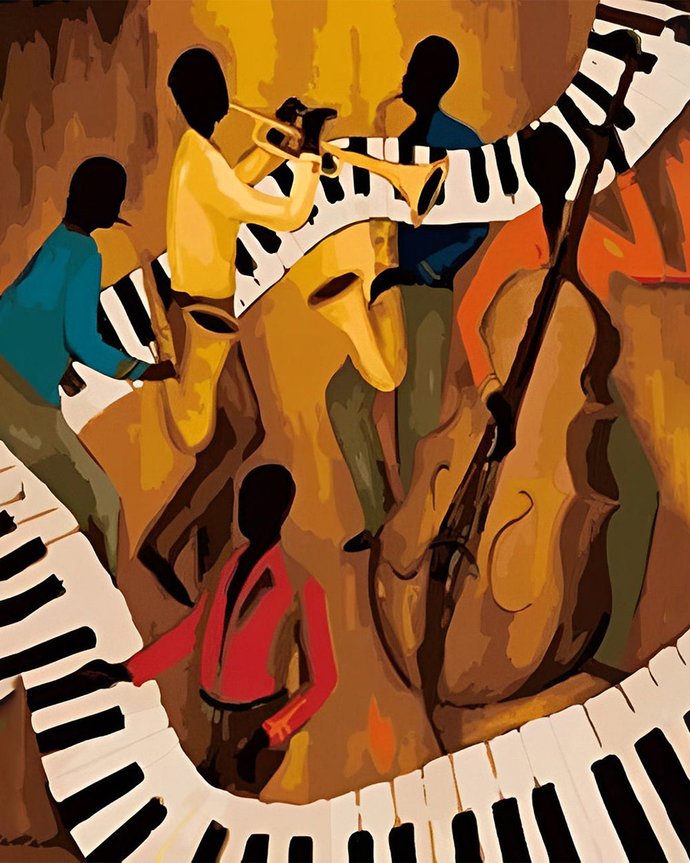 Abstraktes Konzert Diamond Painting