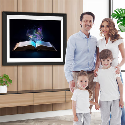 Abstraktes leuchtendes Buch Diamond Painting