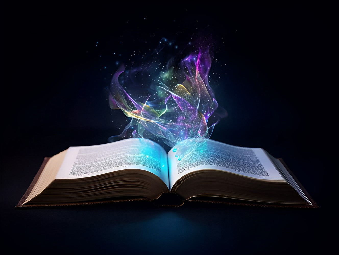 Abstraktes leuchtendes Buch Diamond Painting