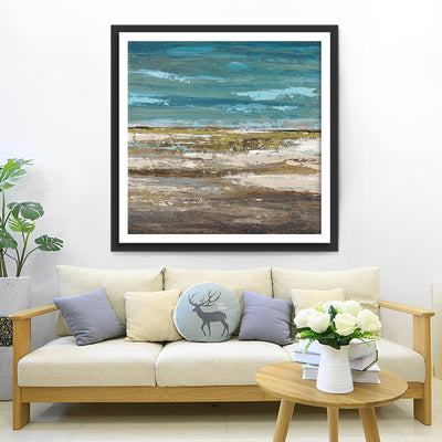 Abstraktes Meer und Strand Diamond Painting