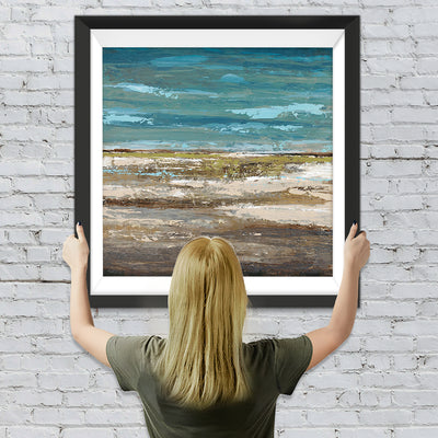 Abstraktes Meer und Strand Diamond Painting