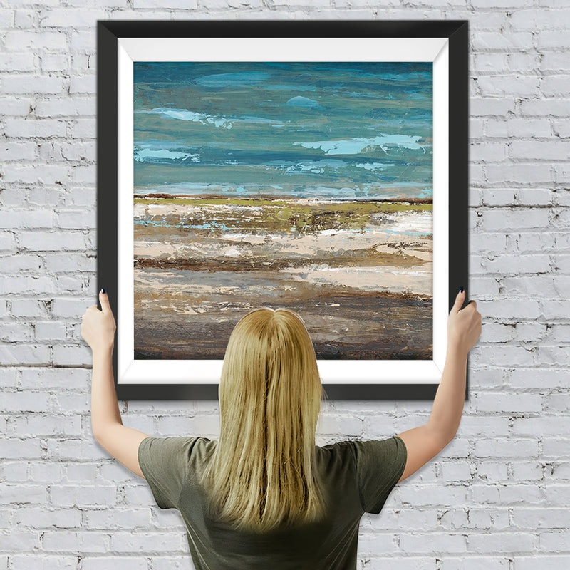 Abstraktes Meer und Strand Diamond Painting