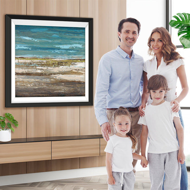 Abstraktes Meer und Strand Diamond Painting