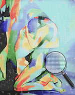 Abstraktes Paar umarmend Diamond Painting