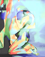 Abstraktes Paar umarmend Diamond Painting