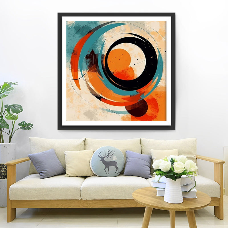 Abstraktes rundes Muster Diamond Painting