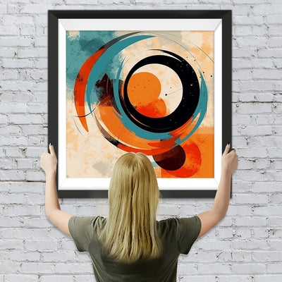 Abstraktes rundes Muster Diamond Painting