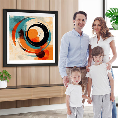 Abstraktes rundes Muster Diamond Painting
