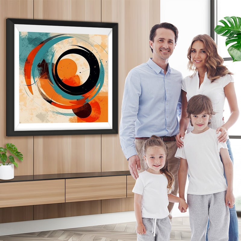 Abstraktes rundes Muster Diamond Painting