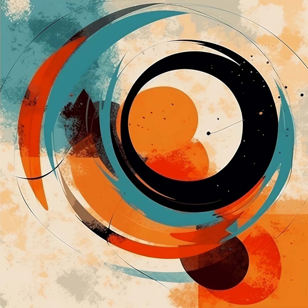 Abstraktes rundes Muster Diamond Painting