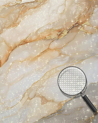 Abstraktes weißes Steinmuster Diamond Painting