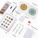 Achtsames Mandala 12 Stück - Mini Diamond Painting Set