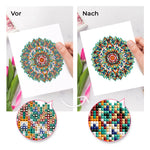 Achtsames Mandala 12 Stück - Mini Diamond Painting Set