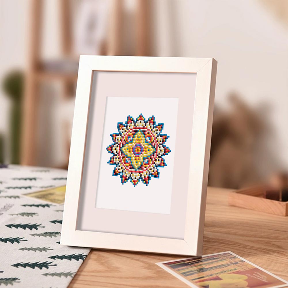 Achtsames Mandala 12 Stück - Mini Diamond Painting Set