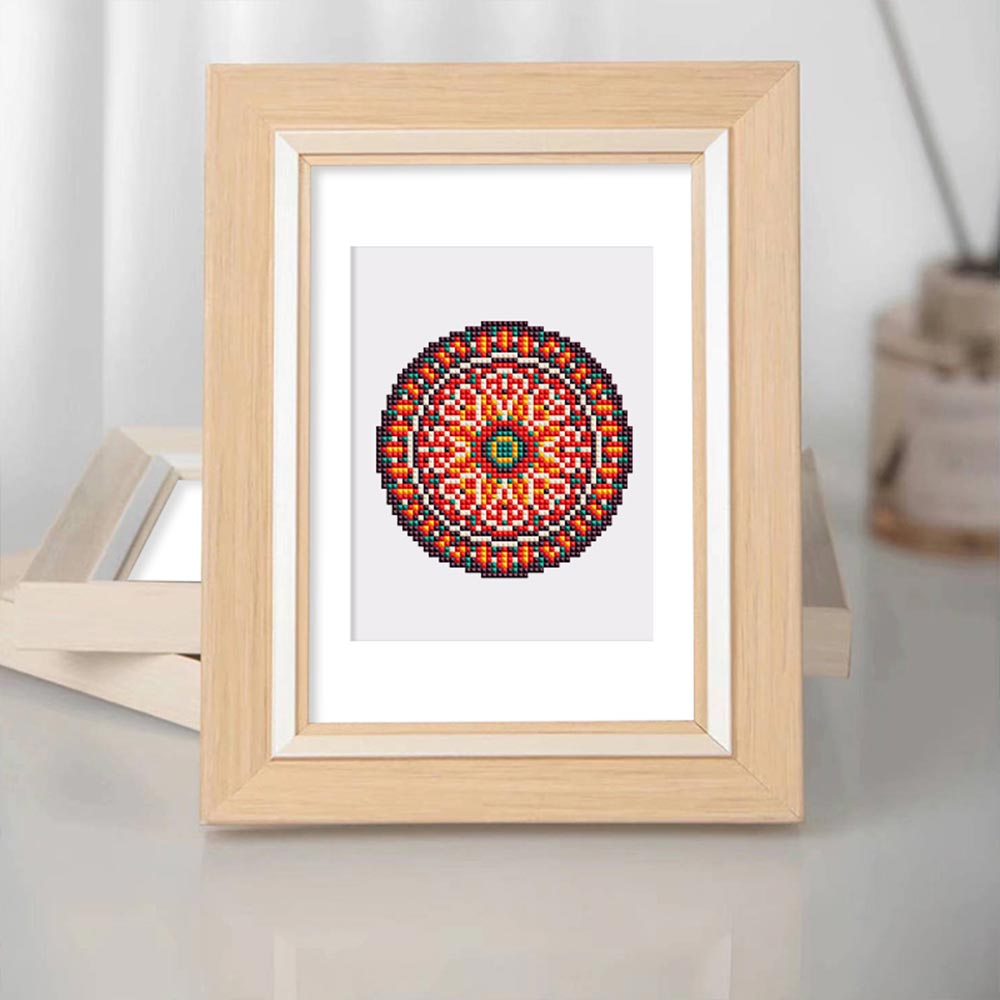 Achtsames Mandala 12 Stück - Mini Diamond Painting Set