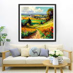 Ackerland im Frühling Diamond Painting