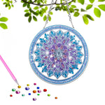 Acryl Blau-Violettes Mandala Diamond Painting Hängender Anhänger