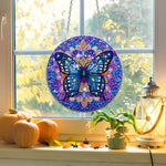 Acryl Geheimnisvoller blauer Schmetterling Diamond Painting Hängender Anhänger