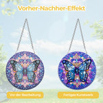 Acryl Geheimnisvoller blauer Schmetterling Diamond Painting Hängender Anhänger