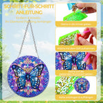 Acryl Geheimnisvoller blauer Schmetterling Diamond Painting Hängender Anhänger