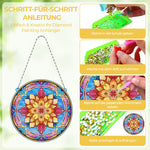 Acryl Mandala-Lotusblume Diamond Painting Hängender Anhänger