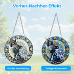 Acryl Schwarze Katze Diamond Painting Hängender Anhänger