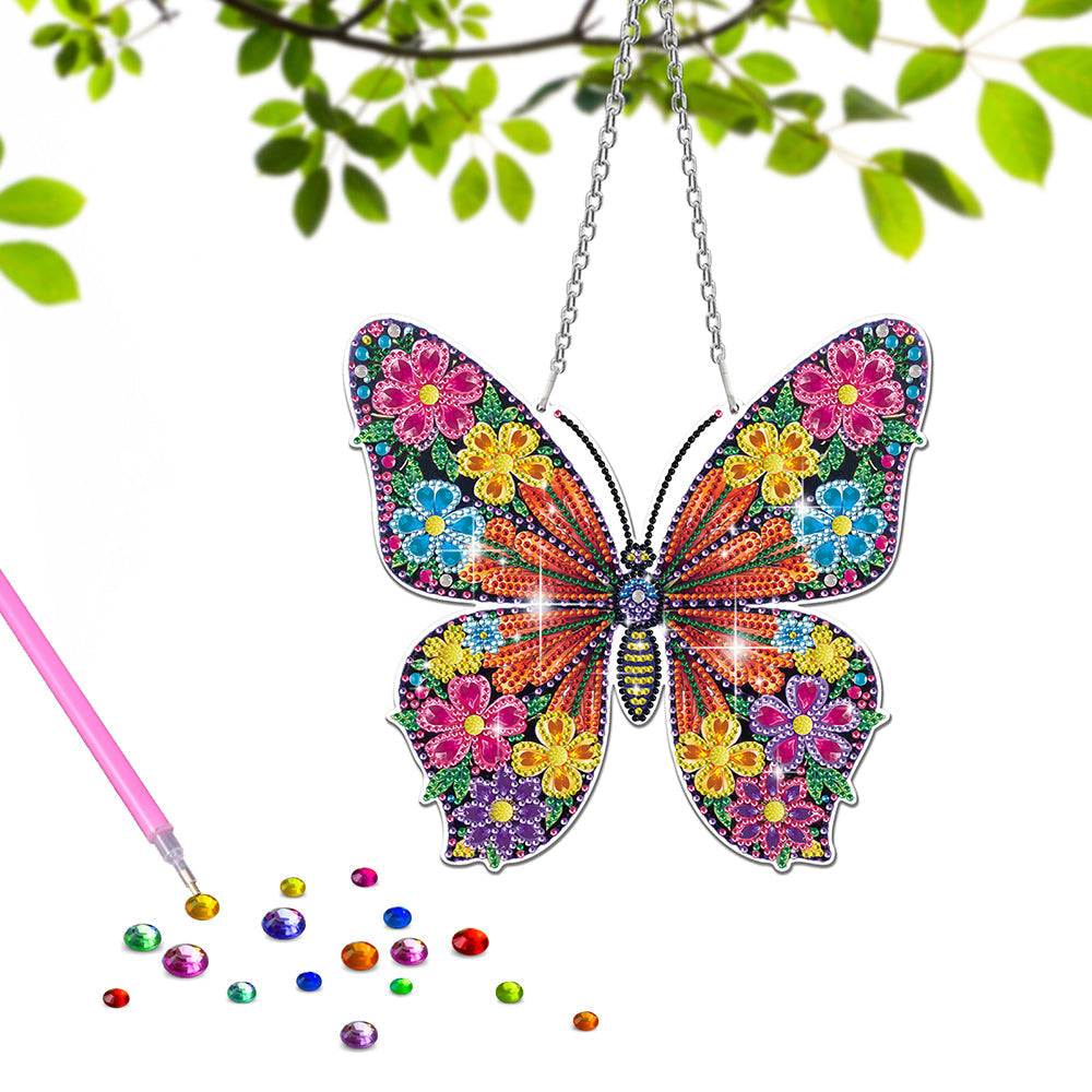 Acryl Wunderschöner Schmetterling Diamond Painting Hängender Anhänger