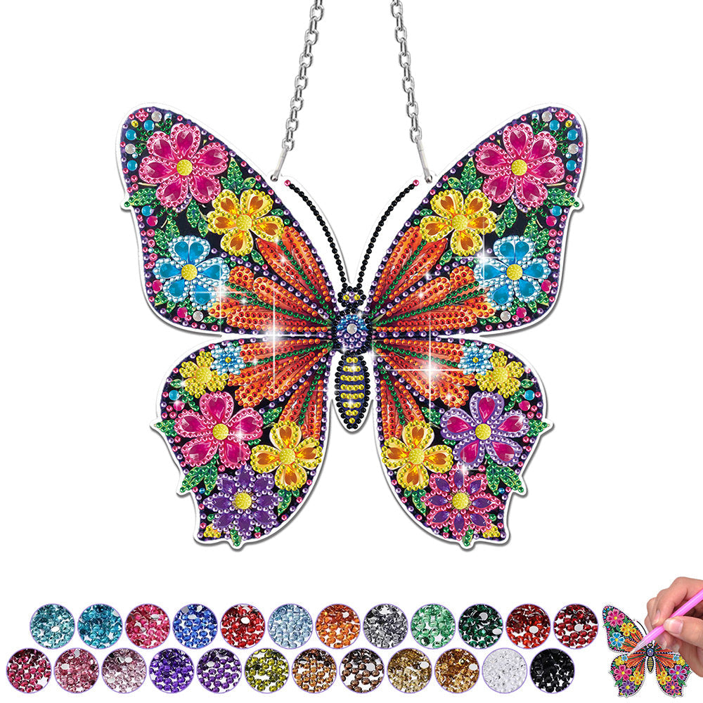 Acryl Wunderschöner Schmetterling Diamond Painting Hängender Anhänger