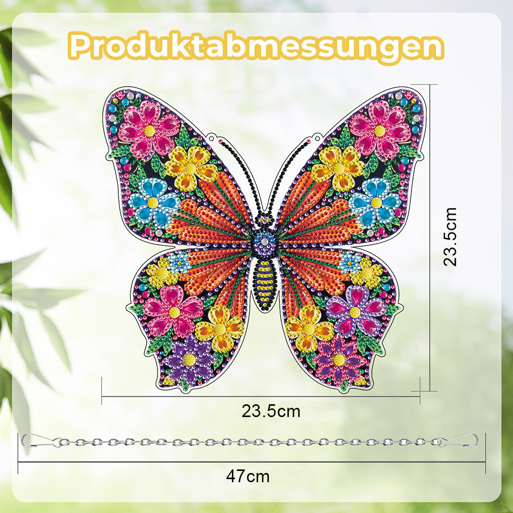 Acryl Wunderschöner Schmetterling Diamond Painting Hängender Anhänger