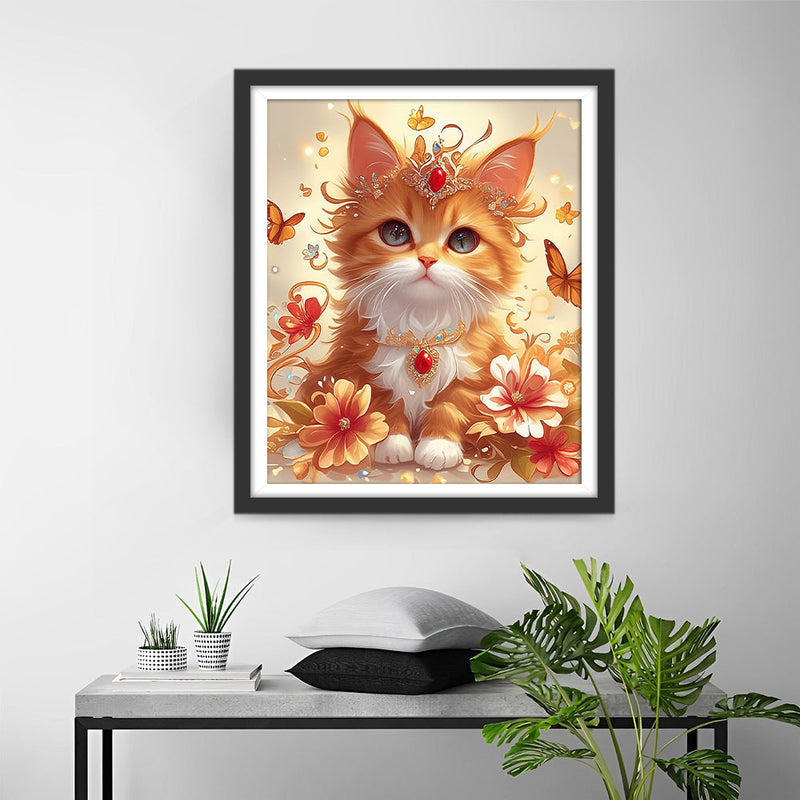 Adelige Katze Diamond Painting