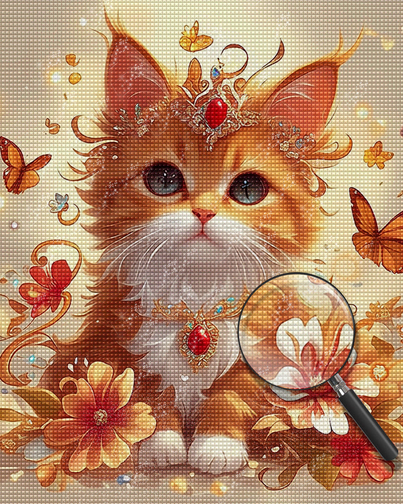 Adelige Katze Diamond Painting