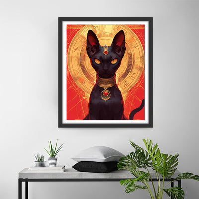 Ägyptische Katze Diamond Painting