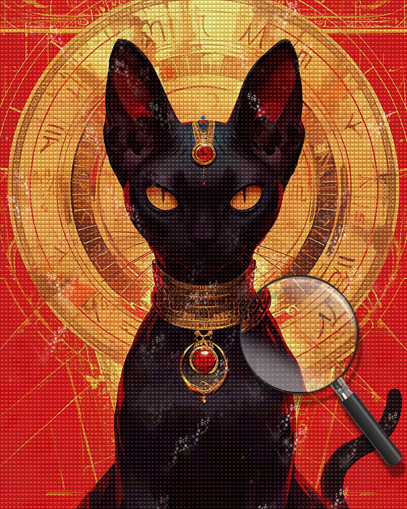 Ägyptische Katze Diamond Painting