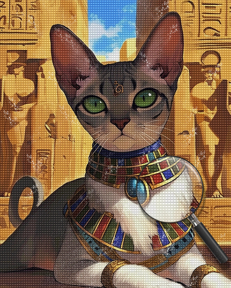 Ägyptische Katze Diamond Painting