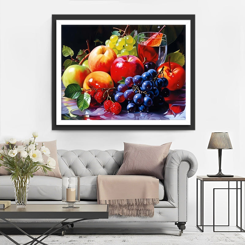 Äpfel und Trauben Diamond Painting