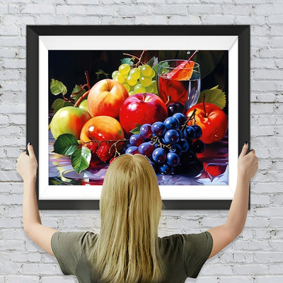 Äpfel und Trauben Diamond Painting
