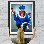 Affe auf der Toilette Diamond Painting