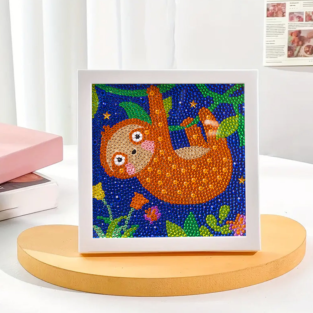 Affenkletternde Reben Mini-Kristallpünktchen Diamond Painting