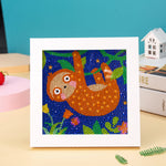 Affenkletternde Reben Mini-Kristallpünktchen Diamond Painting