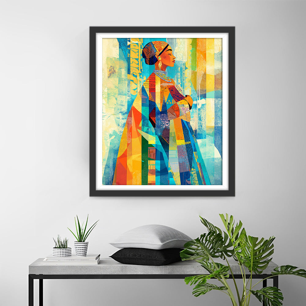 Afrikanische Edelfrau Diamond Painting