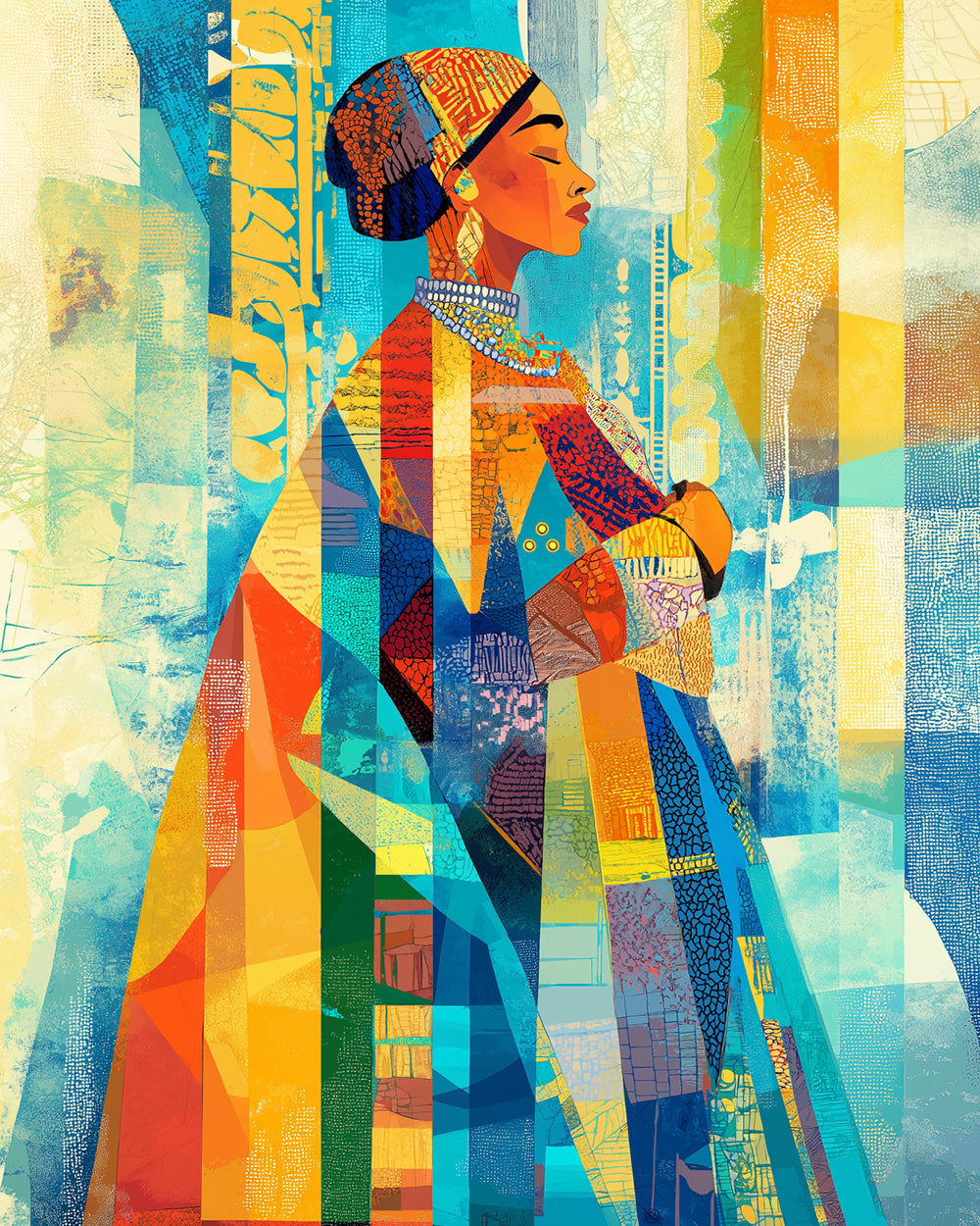 Afrikanische Edelfrau Diamond Painting